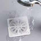 Anti-blocking Disposable Hair Catchers Mesh Filter Mesh Stickers Shower Drain Cover Bathroom.