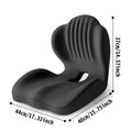 Ergonomic Memory Foam Seat Cushion with Lumbar Support – Pressure Relief, Height Boost, Universal Fit