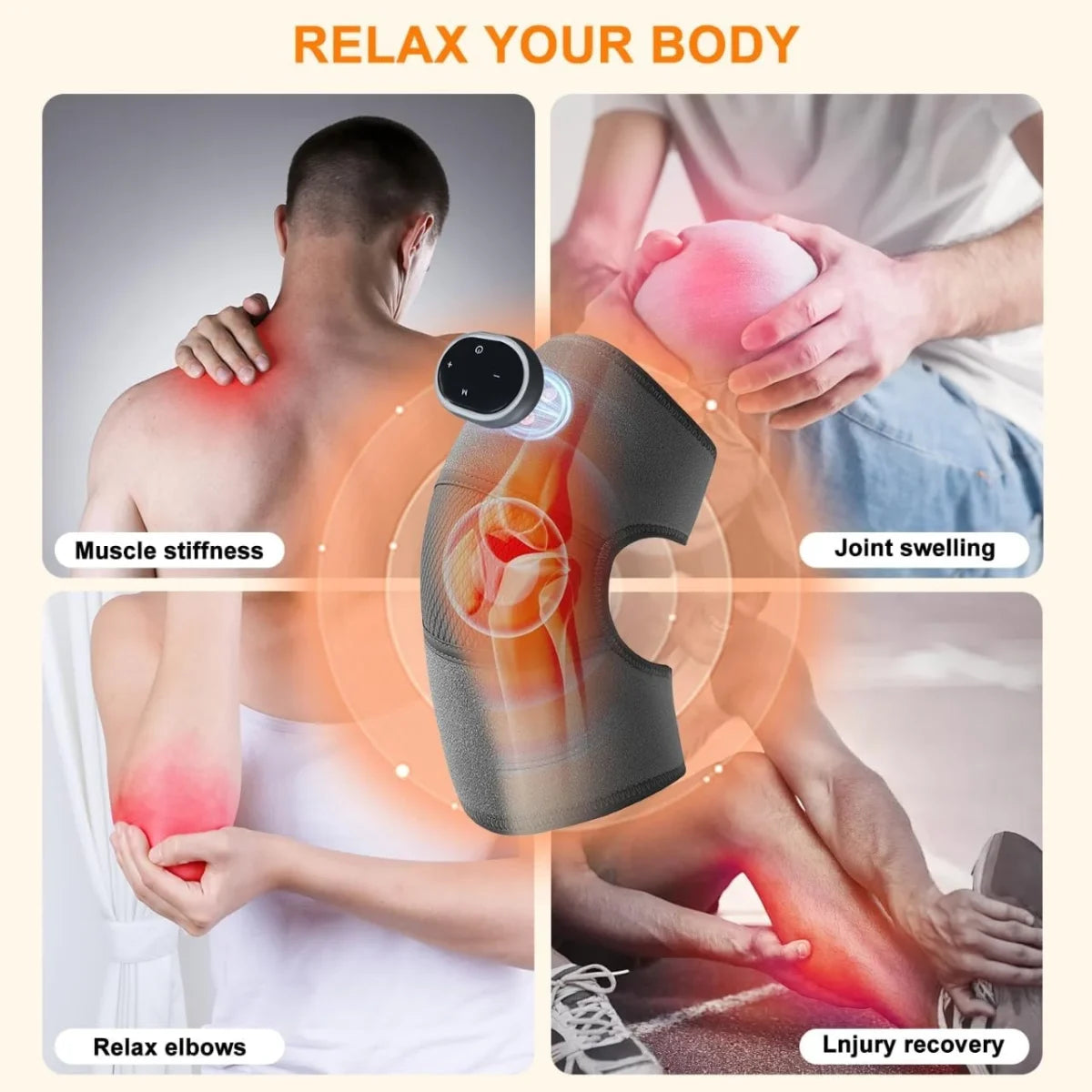 Blueidea BLD-66 Hot Knee Massager Cordless Heated Knee Support