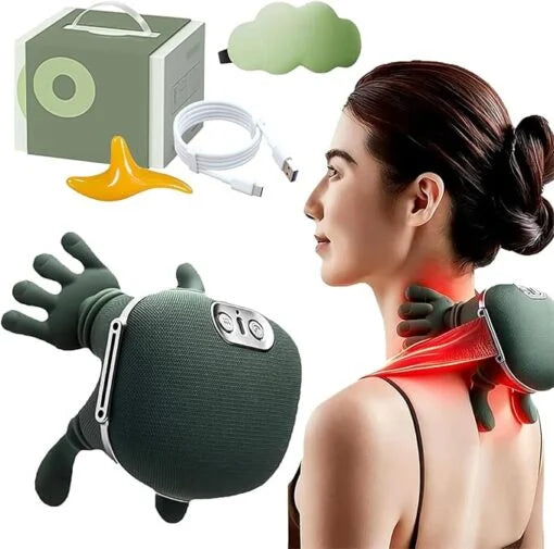 4D Neck & shoulder Massager with Heat,  Back & Hand Massager, Pain Relief, Muscle Relaxation