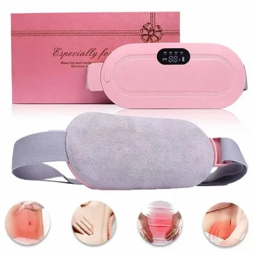 Rechargeable Heating Belt for Menstrual & Back Pain – 3 Heat / 4 Vibration Modes