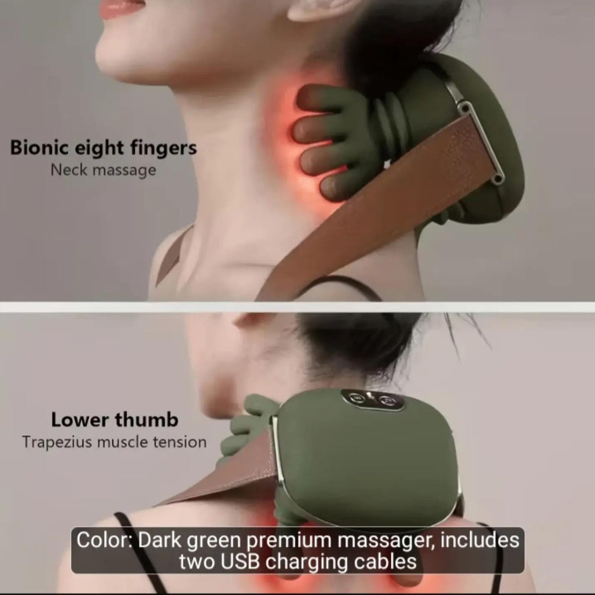 4D Neck & shoulder Massager with Heat,  Back & Hand Massager, Pain Relief, Muscle Relaxation