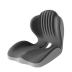 Ergonomic Memory Foam Seat Cushion with Lumbar Support – Pressure Relief, Height Boost, Universal Fit
