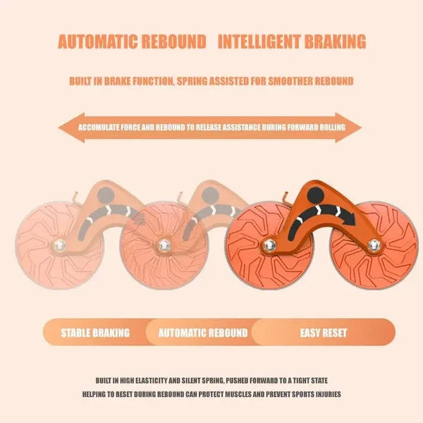 Elbow Support Automatic Rebound Abdominal Roller Wheel