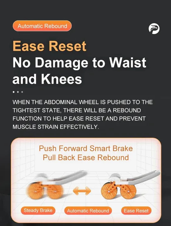 Elbow Support Automatic Rebound Abdominal Roller Wheel